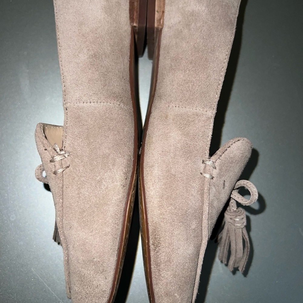Sole Society Hadlee Taupe Suede Leather Loafer EUC size 7.5 - Picture 7 of 11